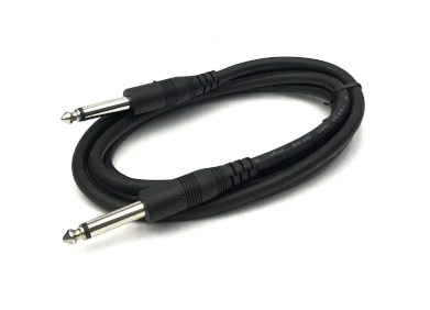 YX-1632 6.3mm Mono Plug to 6.3mm Mono Plug YX-1632 1.5m Black